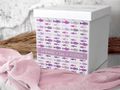 Briefbox - Kartenbox - Geschenkbox mit symbolischen Fisch Design in Pink, Rosa & Lila- Tischdeko Kommunion Taufe Mädchen 2