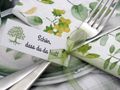 25 Kärtchen Anhänger Gastgeschenke Kommunion Konfirmation Mandeln Basteln Baum des Lebens und Schön, dass du da bist  2