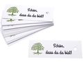 25 Kärtchen Anhänger Gastgeschenke Kommunion Konfirmation Mandeln Basteln Baum des Lebens und Schön, dass du da bist  1