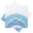 Servietten Fisch Blau Regenbogen Tischdeko Kommunion Konfirmation Taufe 20 Stück 1