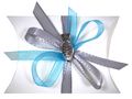Gastgeschenk Schachtel Fisch Türkis Grau Kommunion Konfirmation Tischdeko Deko 2