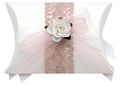 Gastgeschenk Hochzeit Spitze Rosa Weiß Vintage Tischdeko Deko MARINA 1
