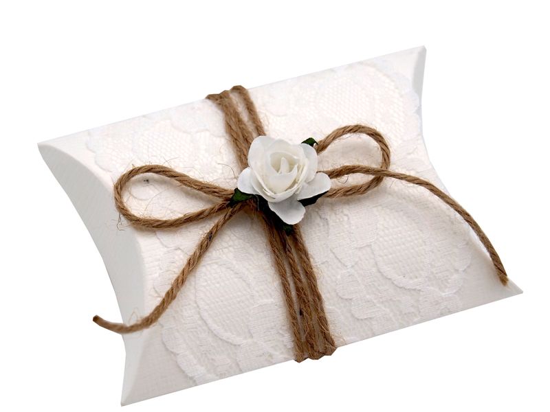 Gastgeschenk Schachtel Hochzeit Rose Natur Vintage Creme Weiß Aprikot Rot Pflaume Tischdeko