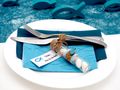 5 Gastgeschenke Kommunion Konfirmation Glasröhrchen 10cm Petrol Fisch Tischdeko Kärtchen Schön, dass du da bist 6