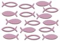 Streudeko Fische Holz 16 Stück Grün Rosa Weiß Türkis Grau Kommunion Konfirmation Tischdeko  5