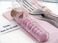 5 Gastgeschenke Hochzeit Kommunion Konfirmation Rosa Glasröhrchen Kärtchen Schön, dass du da bist 3