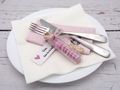 5 Gastgeschenke Hochzeit Kommunion Konfirmation Rosa Glasröhrchen Kärtchen Schön, dass du da bist 2