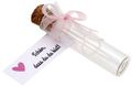 Gastgeschenke Hochzeit Kommunion Konfirmation Rosa Glasröhrchen 5 Stück 1