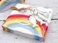 Servietten Regenbogen Bunt Fisch Kommunion Konfirmation Taufe Tischdeko Deko 20 Stück 3