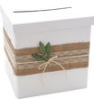 Briefbox Kartenbox Rustikal Hochzeit Vintage Jute Spitze Kraft Natur Geldgeschenk Deko MARTHA 1