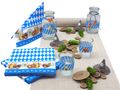 Oktoberfest Tischdeko Partydeko Bayrisch Blau Landhaus Mottoparty SET 1