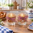 Tischdeko Oktoberfest Geburtstag Bayrisch Teelichthalter Teelichtgläser 2 Stück 4