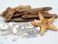 Tischdeko Maritim Blau Wal Sommer Garten Party Deko Seesterne Treibholz SET 5