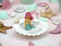 Kleine Meerjungfrau-Figuren für Mädchen Prinzessin Geburtstagstorte Deko Cupcake Topper 5