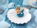 Kleine Meerjungfrau-Figuren für Mädchen Geburtstagstorte Deko Cupcake Topper 4