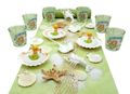 Tischdeko Personalisiert Kindergeburtstag Meerjungfrau Grün Mädchen Unterwasserwelt Geburtstagsparty SET 1
