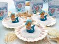 Tischdeko Komplettes SET Mädchen Geburtstag Motto Party Meerjungfrau Unterwasserwelt 5