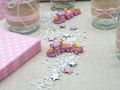 Taufe Mädchen Rosa Babyparty Party Deko SET 4
