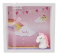 Geldgeschenk Verpackung Einhorn Rosa Regenbogen Mädchen Geschenk Kindergeburtstag Geburt Taufe MIT NAMEN 1