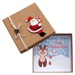 Geldgeschenk Verpackung Weihnachten XMAS Rentier Weihnachtsmann Zuckerstange Natur Geschenk 1