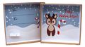 Liebevoll handgefertigte Geldgeschenk oder Gutschein Box mit Weihnachtsmotiv und Weihnachtsmann Figur  4