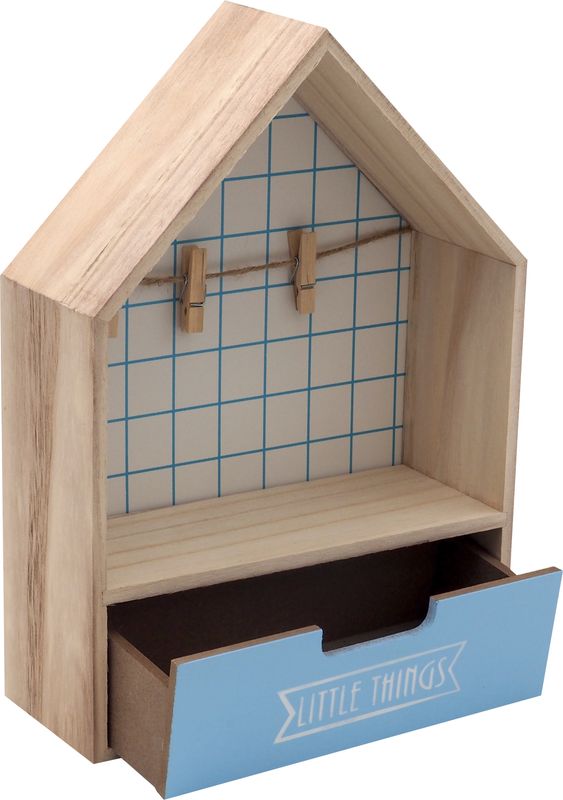 Deko Haus Aufbewahrung Holz Holzhaus Bilderrahmen Kinderzimmer Regal