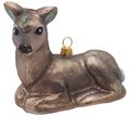 Christbaumschmuck Weihnachtsbaumschmuck Weihnachtsdeko Reh Braun Glas Weihnachten 1