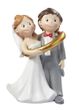 Tortendeko Hochzeitspaar Tortenfigur Hochzeit Deko Tischdeko Brautpaar im Ring 1