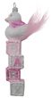 Christbaumschmuck Weihnachtsbaumschmuck Weihnachtsdeko Ente Bauklötze Baby Rosa Glas Weihnachten 1