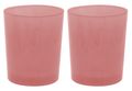 2 Teelichthalter Teelichtgläser Altrosa Rosa Tischdeko Deko Hochzeit Geburtstag Party 1