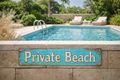 Blechschild „Private Beach“ Türkis – Wetterfestes Metallschild – Maritime Wanddeko für Garten, Pool, Balkon & Bad 2