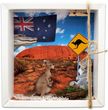 Geldgeschenk Verpackung Australien Känguru Urlaub Reise Work and Travel Geschenk Backpacking 1