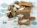 Tischdeko Kommunion Konfirmation Petrol Beige Blau Vasen Streudeko SET 20 Personen 2