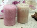 Tischdeko Kommunion Konfirmation Rosa Mauve Natur Vasen Streudeko SET 20 Personen  5