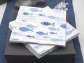 Servietten Fisch Blau Glaube Liebe Hoffnung Tischdeko Kommunion Konfirmation 20 Stück 2