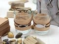 Deko SET Kommunion Konfirmation - komplette Tischdeko kombiniert mit natürlichen Farben und Materialien  3
