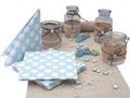 Tischdeko Taufe Baby Hellblau Blau Junge Party Deko SET Babyparty 20 Personen 1