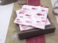 Tischdeko Set Kommunion Fische Glaube Liebe Hoffnung  Christliche Tischdekoration Taupe Altrosa Fischmotiv 4