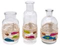 Vasen Tischdeko Fisch Bunt Natur Beige Netz Maritim Deko Kommunion Konfirmation SET 1