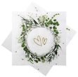Servietten Blätter Floral Herzen Tischdeko Vintage Hochzeit Geburtstag Partydeko 20 Stück 1