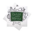 Servietten Kaffeeserviette Einschulung Schulanfang Schule 