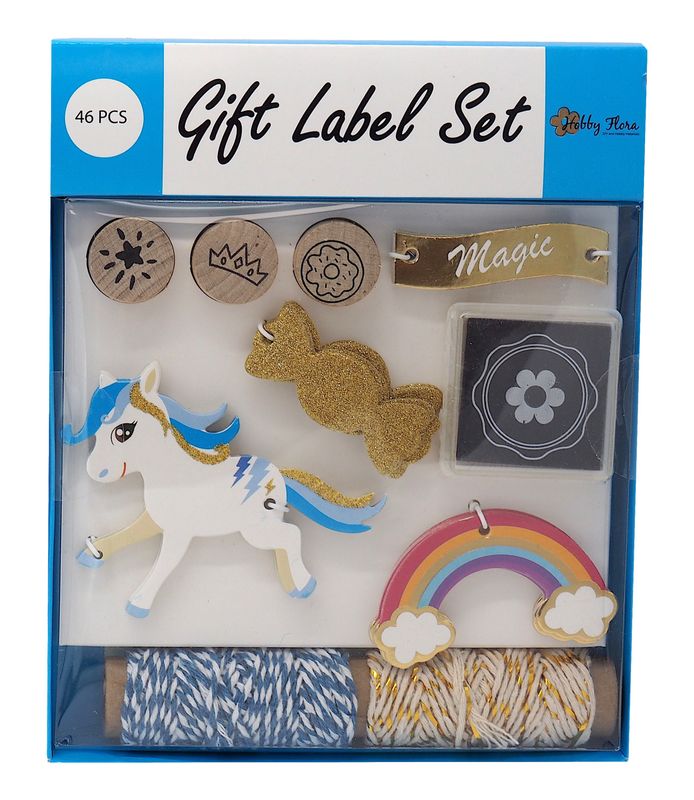 Geschenkanhänger Einhorn SET Basteln Geschenke verpacken Kindergeburtstag Geschenk Anhänger