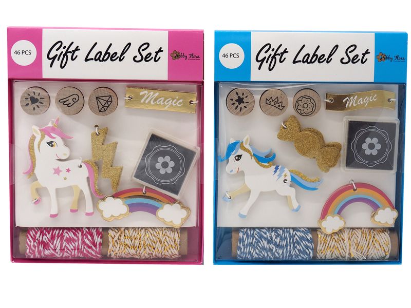 Geschenkanhänger Einhorn SET Basteln Geschenke verpacken Kindergeburtstag Geschenk Anhänger