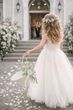 Streukörbchen in Creme für Blumenkinder Hochzeit - ideal zum Streuen von Blütenblättern, Trockenblumen oder Konfetti  2