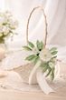 Streukörbchen in Creme - Hochzeit Blumenkorb für Blumenkinder mit Spitze & Blüten Boho Vintage 4