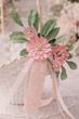 Blumenkinder Streukörbchen für Hochzeit – Blumenkörbchen in Rosa mit Spitze & Blüten Boho Vintage  5