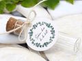 Gastgeschenke Glasröhrchen Blätter Eukalyptus Hochzeit Salbei Give-Away 5 Stück 2