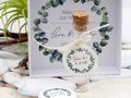 Gastgeschenke Hochzeit Eukalyptus Glasröhrchen Tischdeko Grün Geburtstag Deko 5 Stück 3