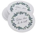 Geschenkanhänger mit Schön, dass du da bist und Eukalyptusblätter für Hochzeit Party Geschenke  1