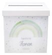 Briefbox Geschenkbox Regenbogen Grün - personalisiert mit dem Anlass, dem Namen des Kindes & dem Datum des Festes 3